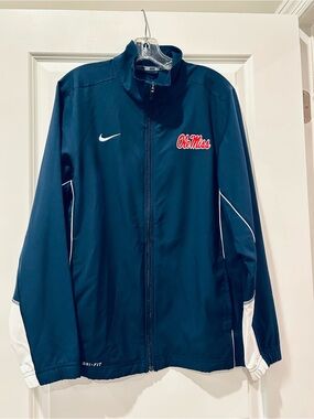 Nike Ole Miss Navy Dri-FIT Warmup Suit, Men’s S